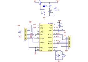 DRV8833 dual motor driver carrier - Schematic